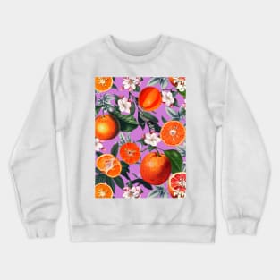 Vintage Fruit Pattern X Crewneck Sweatshirt